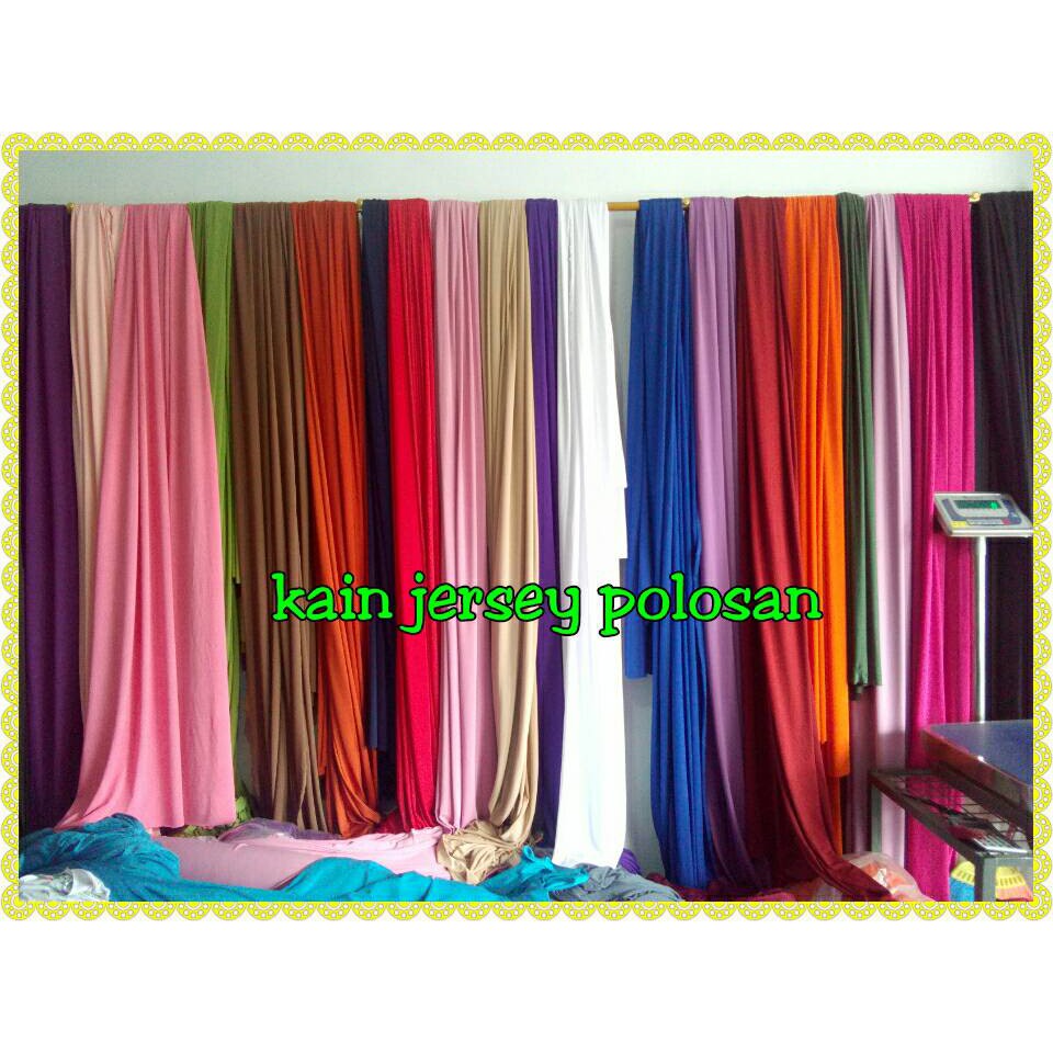 kain jersey polos kiloan (dijual perkilo)