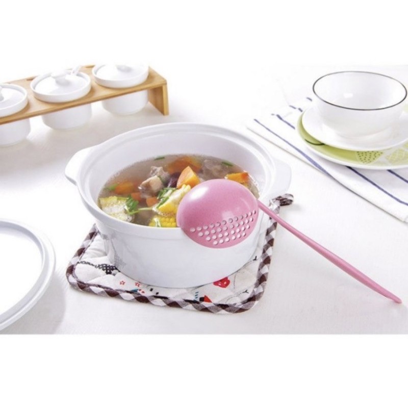 Centong Sendok Soup 2in1 - Sendok Kuah Sup Sayur Centong Saring - Sendok Sayur -