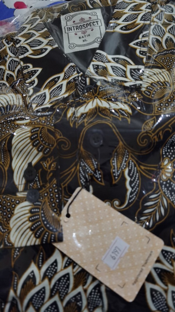 (bisa Cod) Terbaru Kemeja Batik Pria Introspect