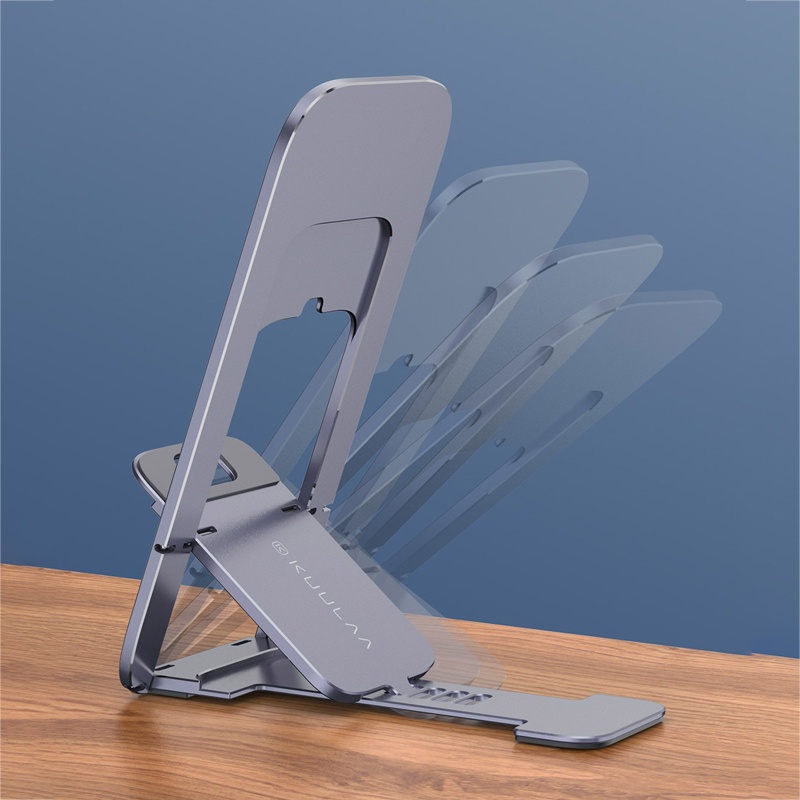 Cre Stand Dudukan Handphone Bahan Aluminum Alloy Dengan Bantalan Silikon