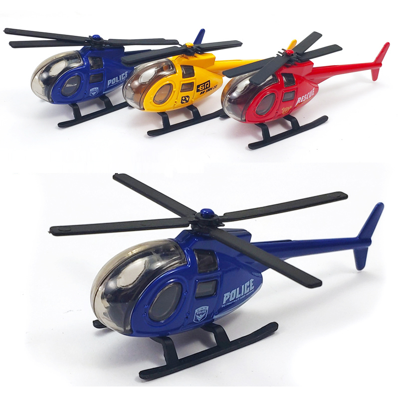 Mainan Helikopter Mini Bahan Alloy Metal Versi Q Untuk Anak