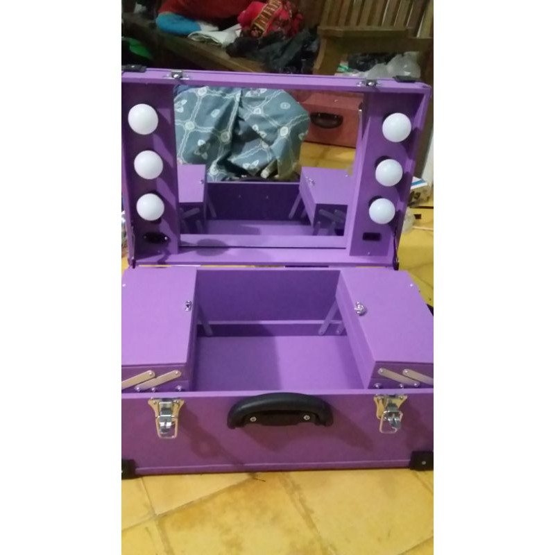 BEUATYCASE/BOK MAKE UP/KOPER MAKE UP 6 LAMPU