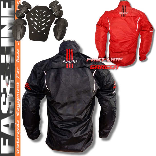 Jaket Motor Pria Keren Harian Touring Full Protector