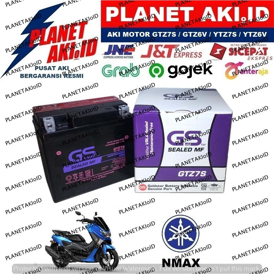 Aki Motor Yamaha NMax N Max N-Max GTZ7S Accu Kering MF