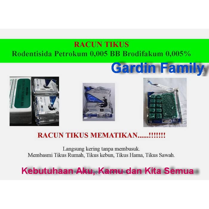 Jual Kg Racun Tikus Rodentisida Petrokum Brodifakum Shopee