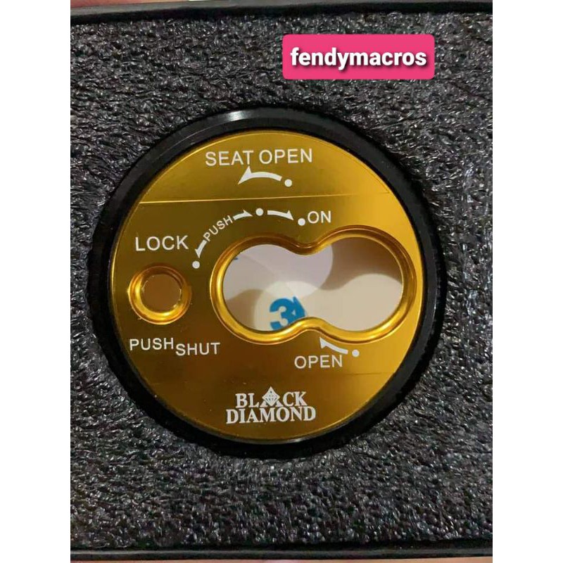 Cover kunci kontak Nmax 155 Black diamond CNC tutup kunci Nmax 155