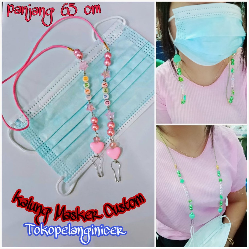 Kalung Masker Korea Strap Kalung Masker  Custom Tali Kacamata  LANYARD Kalung masker mutiara custom