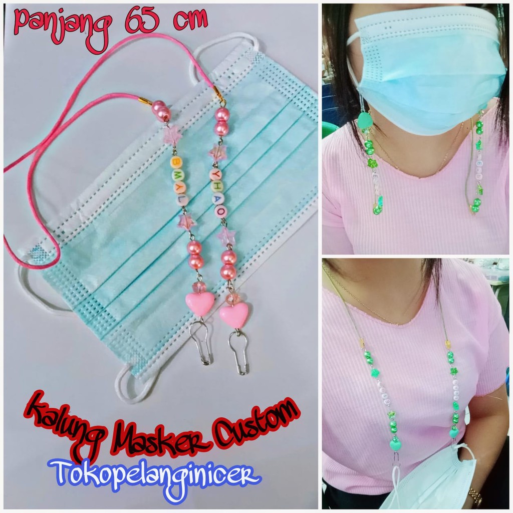 Kalung Masker Korea Strap Kalung Masker  Custom Tali Kacamata  LANYARD Kalung masker mutiara custom