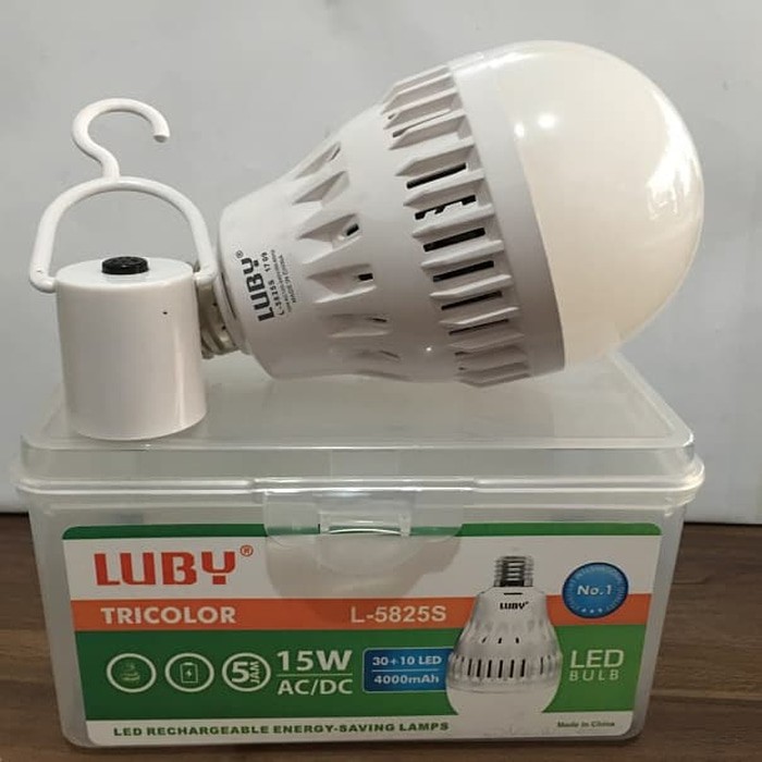 Magic Lamp Luby 15W 15Watt 15 watt Bisa Putih dan Kuning LED Emergency