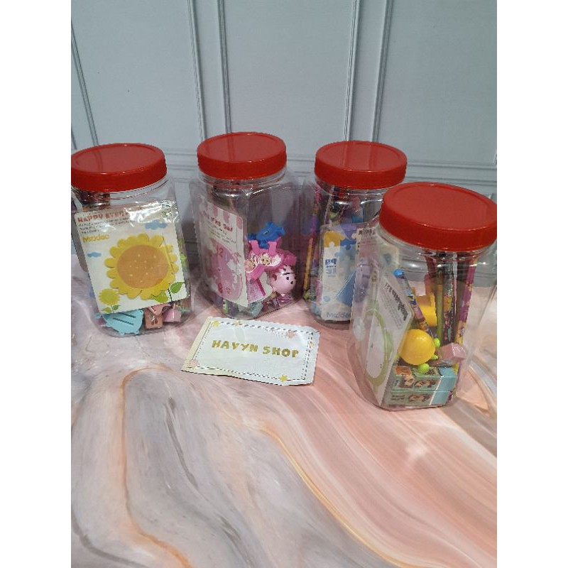 alat tulis dalam toples/paket alat tulis/STUDY SET dalam TOPLES-2