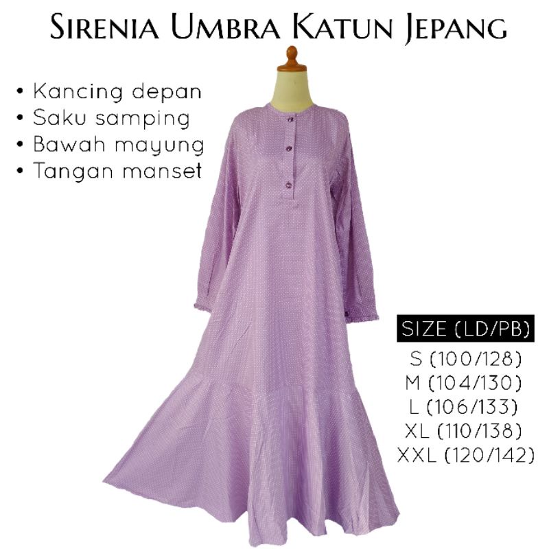 Gamis Katun Jepang (Model Duyung)