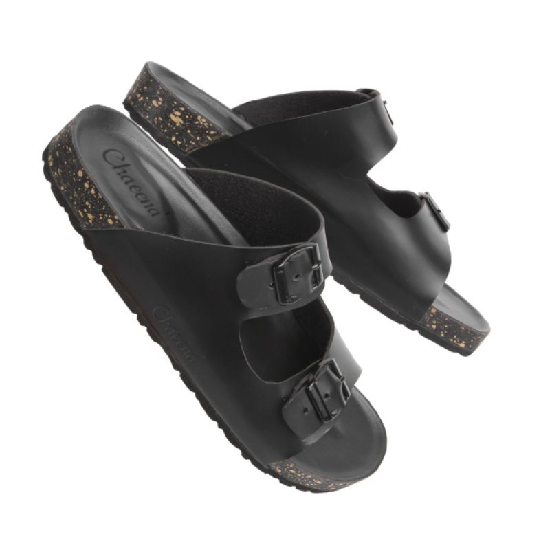 Sandal Slide/Sandal Selop Pria/Sandal Unisex/ Sandal Briken Pria-Wanita b2 hitam