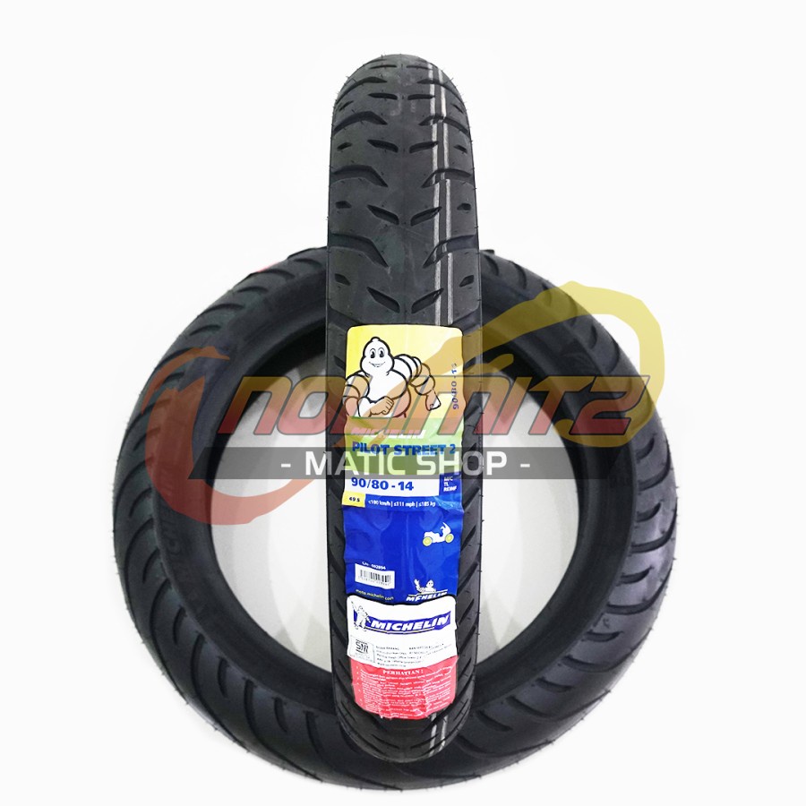 Ban Motor Tubeless Michelin Pilot Street 2 90/80 - 14 Vario Beat Lexi