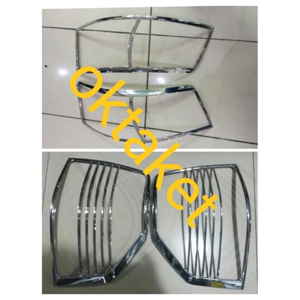 paket garnish lampu depan Belakang APV chrome