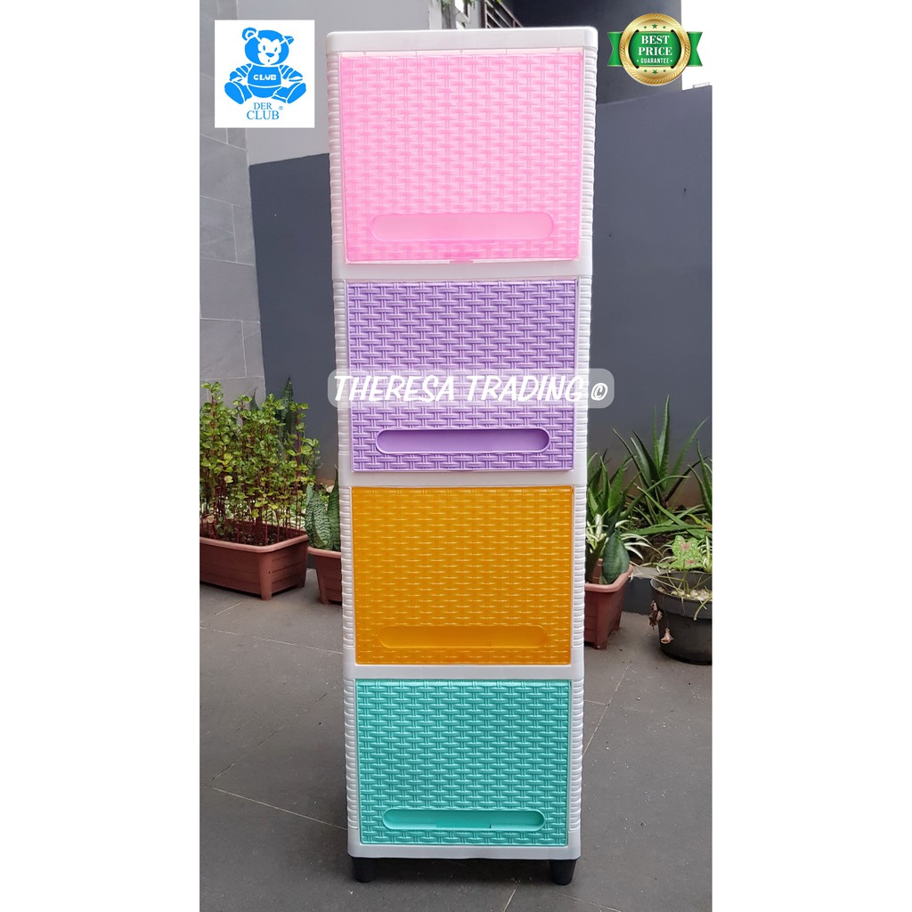  LEMARI  PLASTIK  CLUB  FLIP SUSUN  4  SERBAGUNA MULTI PURPOSE 