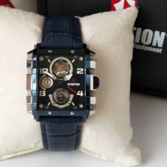 Expedition E6757 jam tangan wanita original silver blue navy