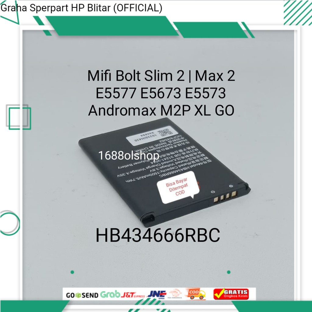 Baterai Modem Mifi E5576 E5573 E5577 E5577MAX ORIGINAL Batre Battery Batera