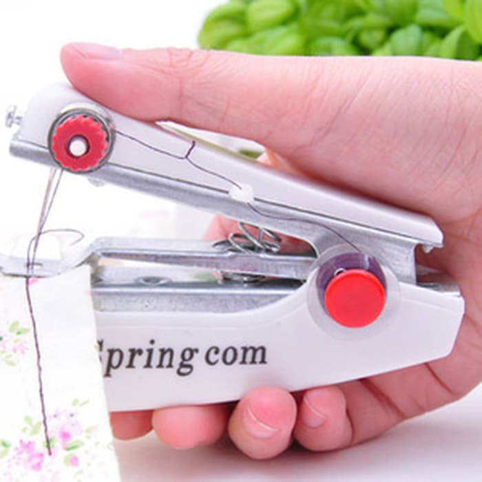 Mesin Jahit Tangan Mini Stapless Sewing Machine Portable Baju celana denim benang garmen tekstil New