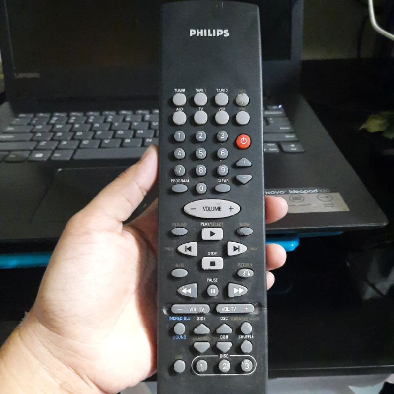 REMOTE REMOT DVD COMPO PHILIPS INCREDIBLE SOUND ORIGINAL ASLI