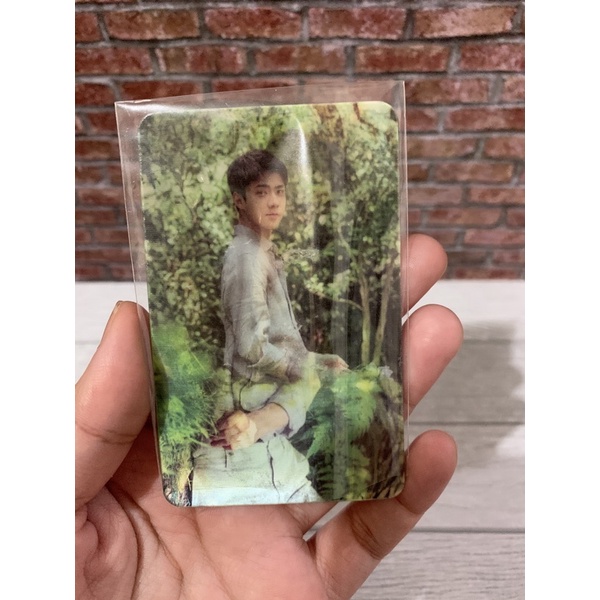 PHOTOCARD (PC) SEHUN EXO NATURE REPUBLIC HOLOGRAM