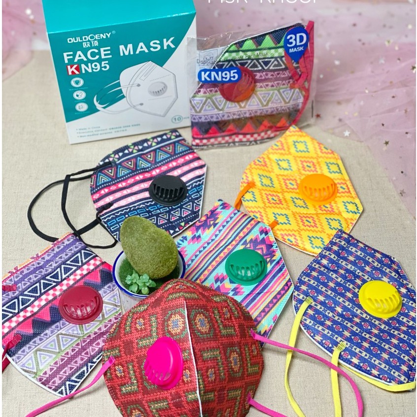 Masker KN95 Dewasa / Masker Motif / Masker Kn95 Warna /KN95/Masker KN95 Motif Bisa Dicuci[625f4]