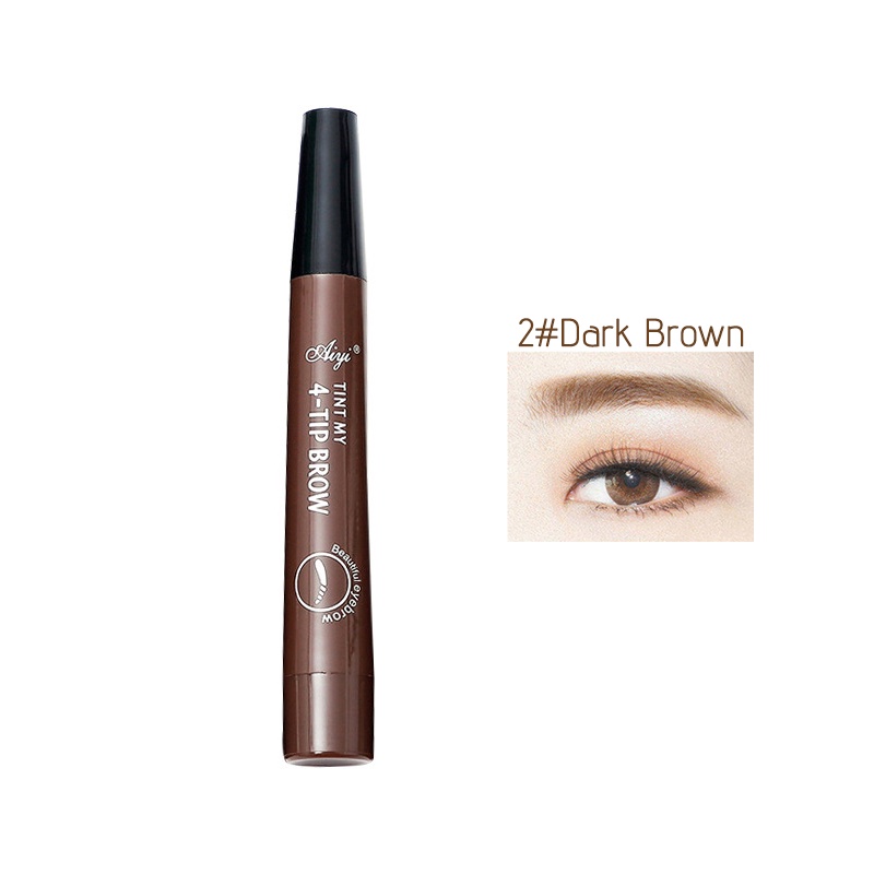 Pensil Alis Waterproof Dan Tahan 3D Eyebrow Pen Original 4 Warna Pencil Alis