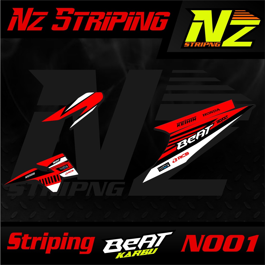 Striping beat karbu - LIS Variasi Beat Karbu Nz-01
