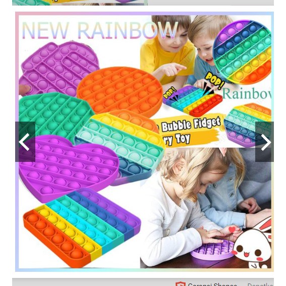 Pop it rainbow bonus kelereng MAINAN EDUKASI ANAK-2