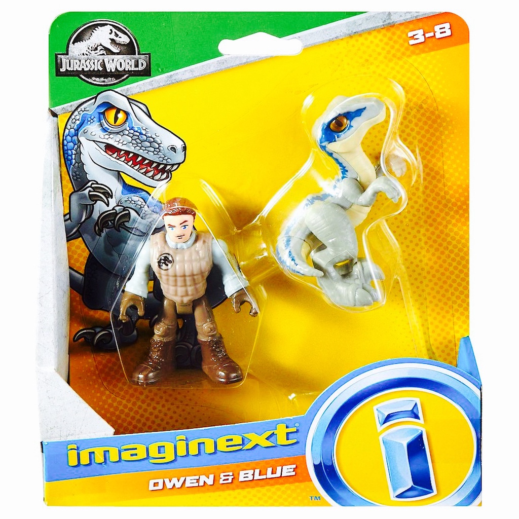 Jurassic World Imaginext : OWEN & BLUE Action Figure