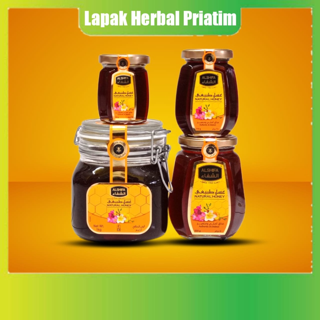 Madu Alshifa Natural Honey Original Madu Arab 1kg, 500 gram, 250 gram, 125 gram