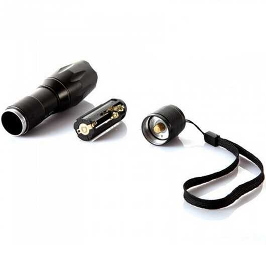 TaffLED Paket Senter LED Cree XM-L T6 + Baterai 18650 + Charger - E17