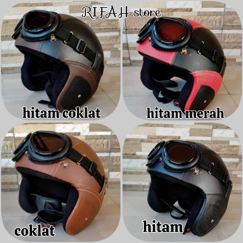 HELM BOGO CLASSIC KACA MATA,HEL KACA MATA, HELM KHUSUS KACA MATA,HELM DEWASA,HELM SEPEDA GOES