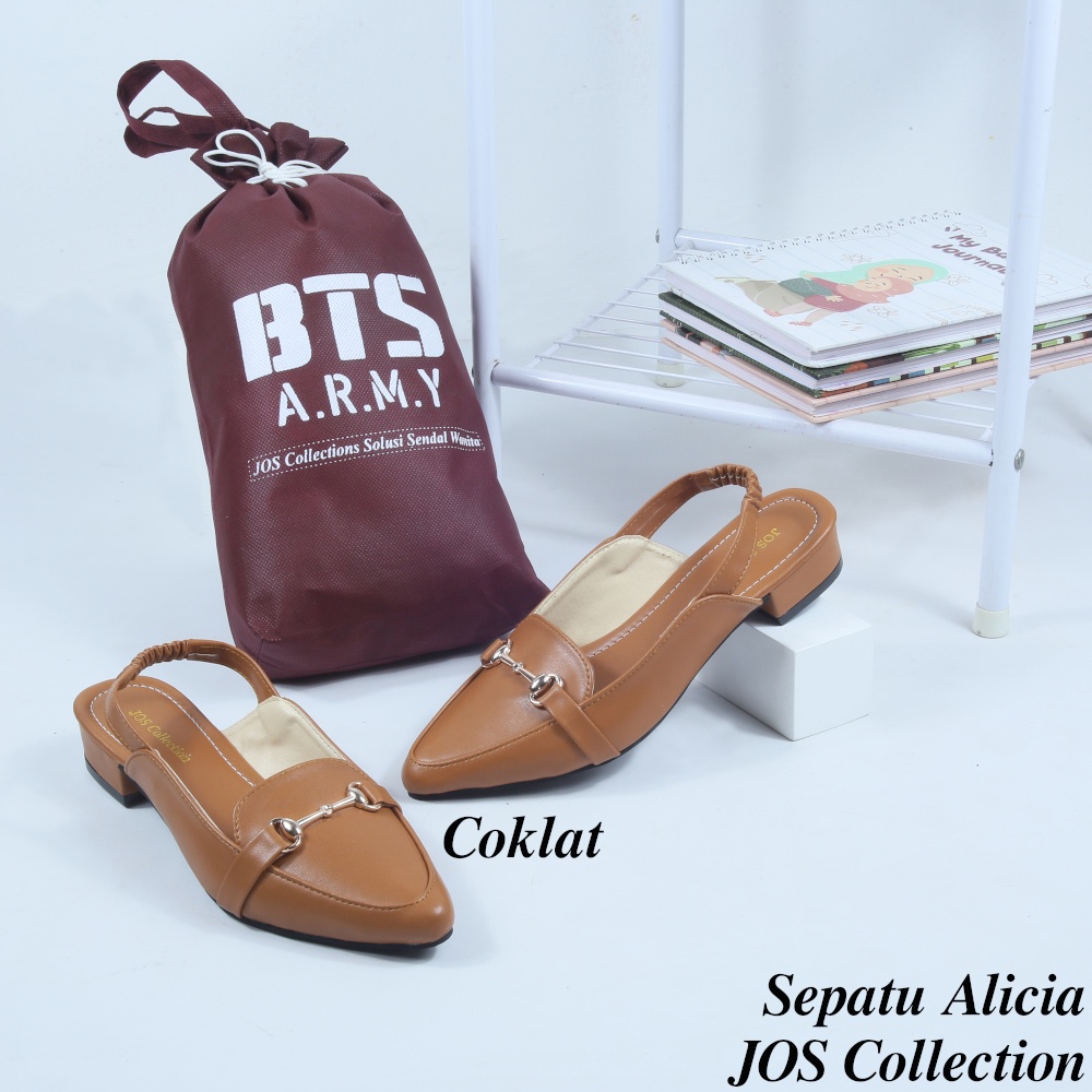 Sepatu Mules Wanita Heels Hak 3 cm  - Alicia by JOS Collection