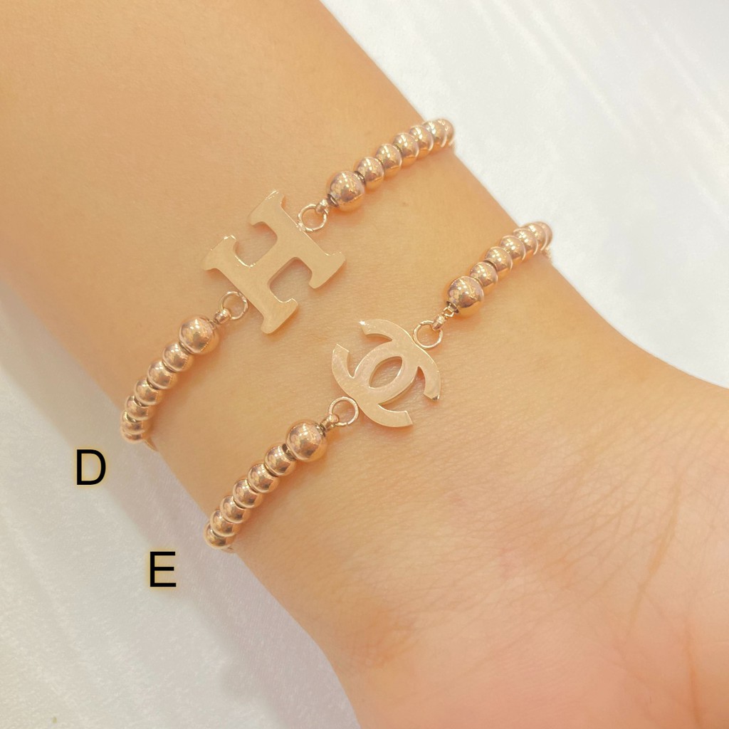 Gelang Serut Titanium Wanita Branded Aksesoris Perhiasan Wanita Korea