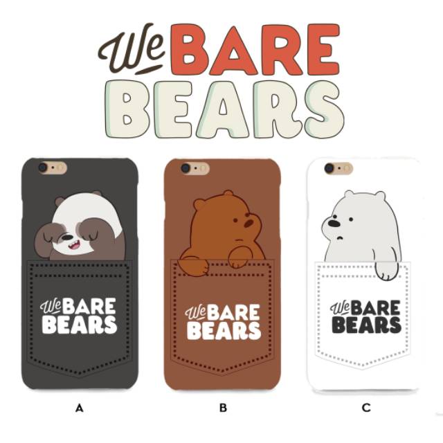 Casing we bare bears custom hardcase softcase iphone samsung oppo xiaomi