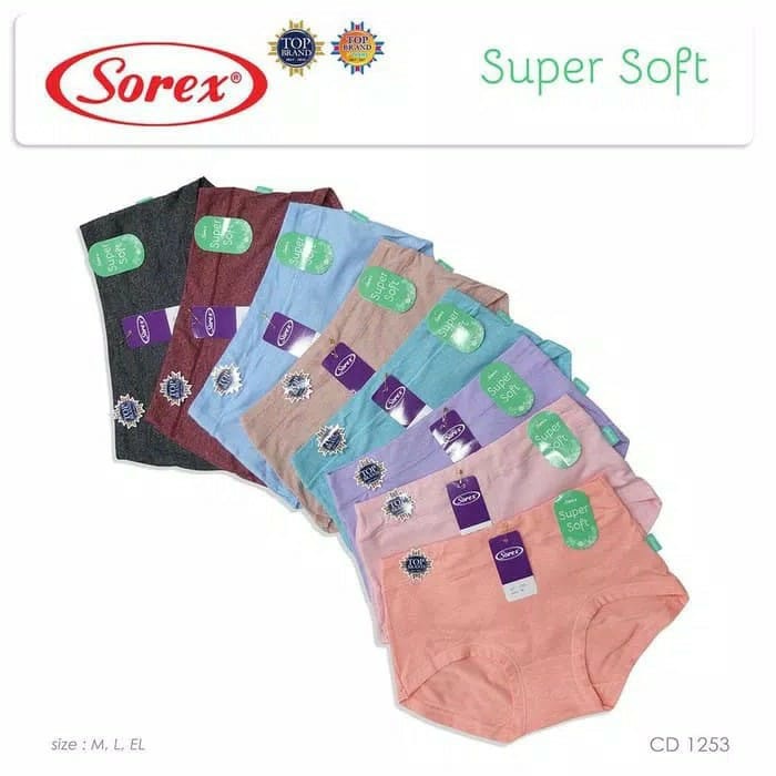 CD Sorex 1253 Super Soft Size M - XL Celana Dalam Wanita