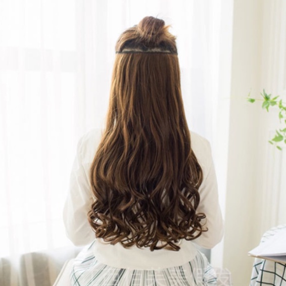 Hairclip korean Wave Blow (ombak bawah) 50cm - 60cm rambut palsu curly