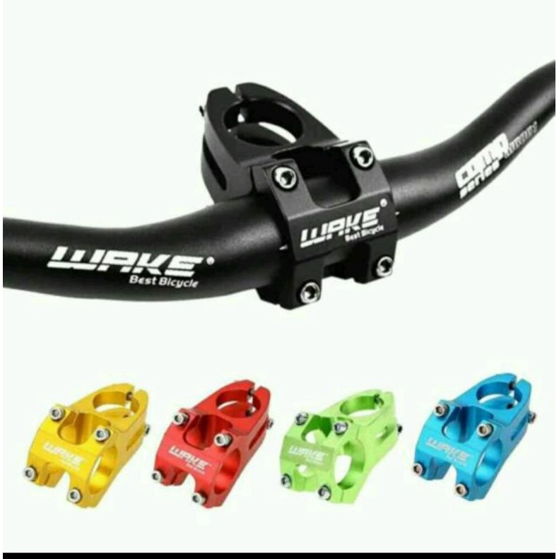 STEM HANDLEBAR SEPEDA WAKE OVERSIZE ANODIZED