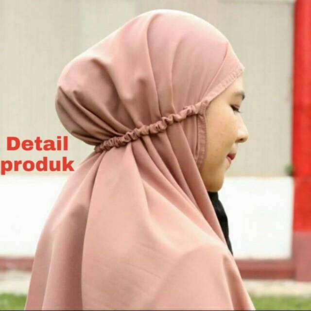 BERGO MARYAM TALI KARET KERUT BERGO MARYAM BERGO JUMBO HIJAB INSTAN