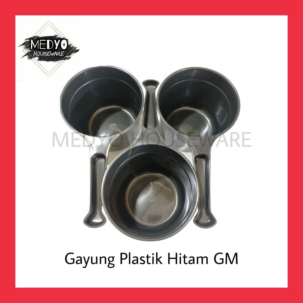 Gayung Hitam GM / Gayung Mandi Bahan Plastik