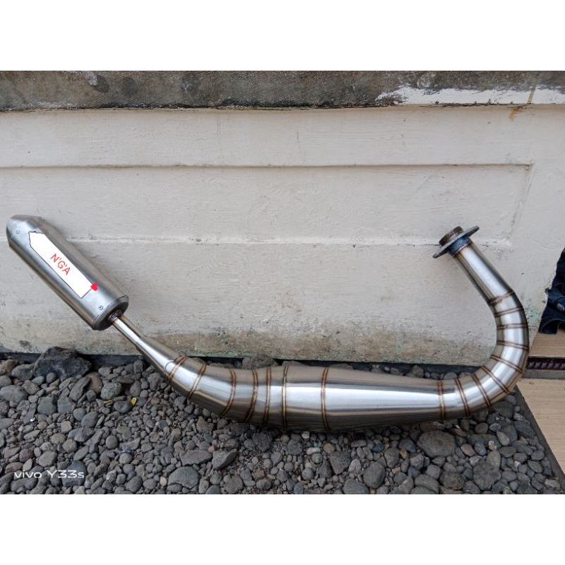 Knalpot rx king kolong kobra Slincer model trail fulll stenlis