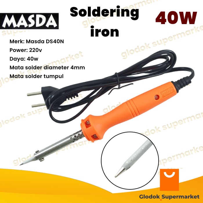 Solder Masda DS40N 40 Watt Soldering Iron 40w