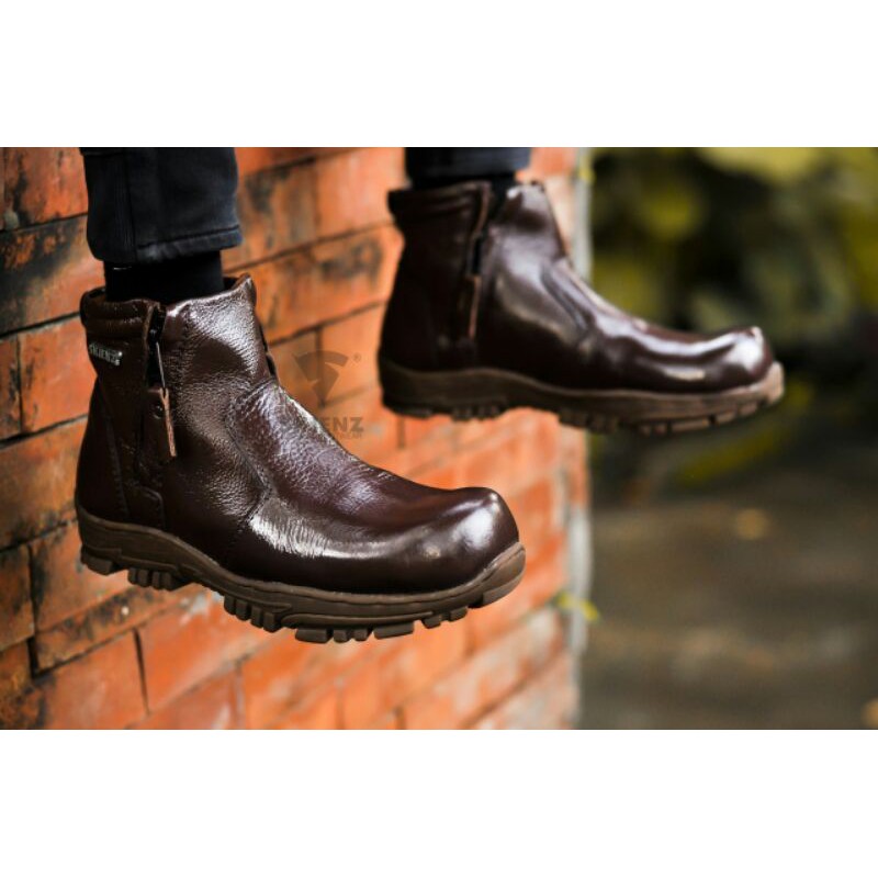 STUMPS X SKIENZ I sepatu boots double  SIRLOIN zipper aktif safety original