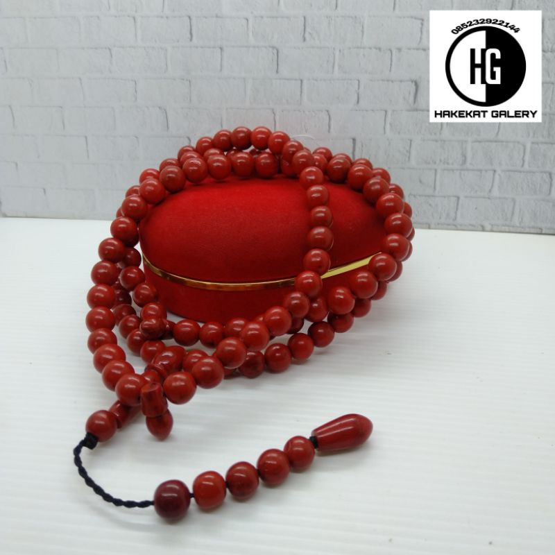 tasbih batu Marjan merah D666