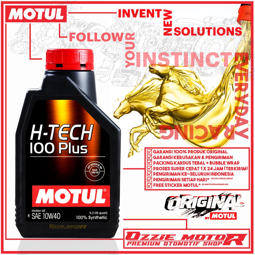 MOTUL H-TECH 100 PLUS 10W40 SN 1L