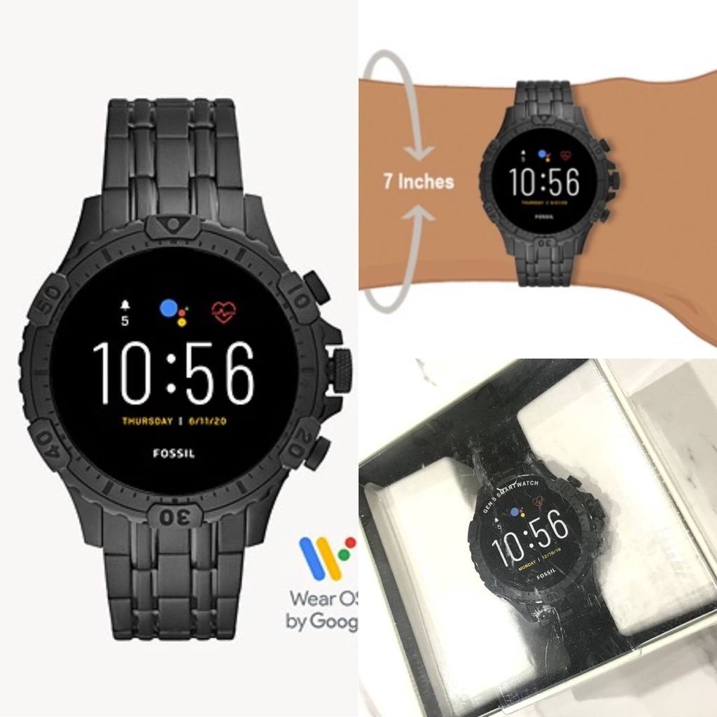 Jam Tangan Pria Gen 5 Garrett HR Smartwatch in Black Stainless - FTW4038 (Sealed Box) - Original New