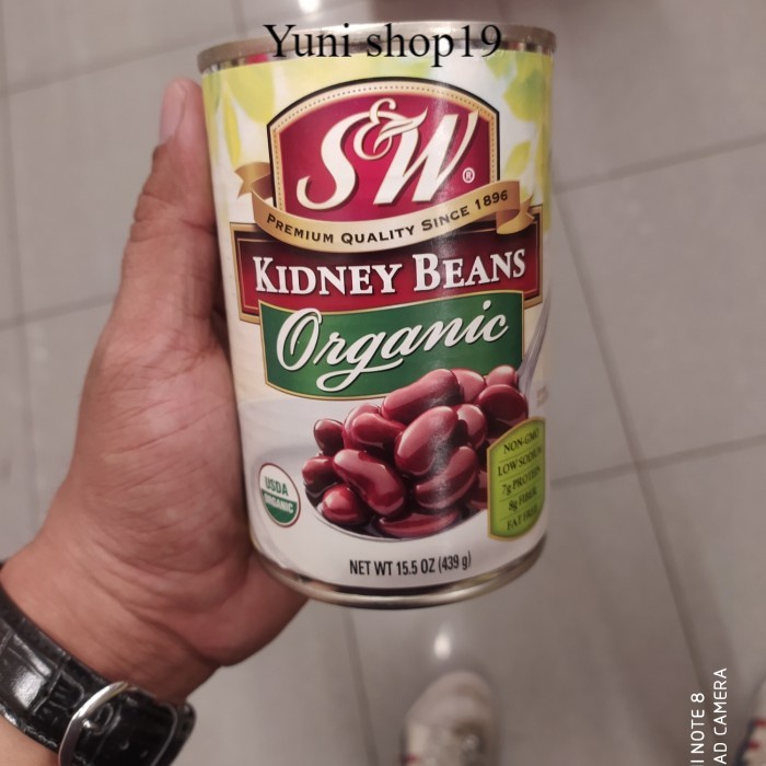 

s&w kidney beans organic - kacang kidney kaleng organic 439gr