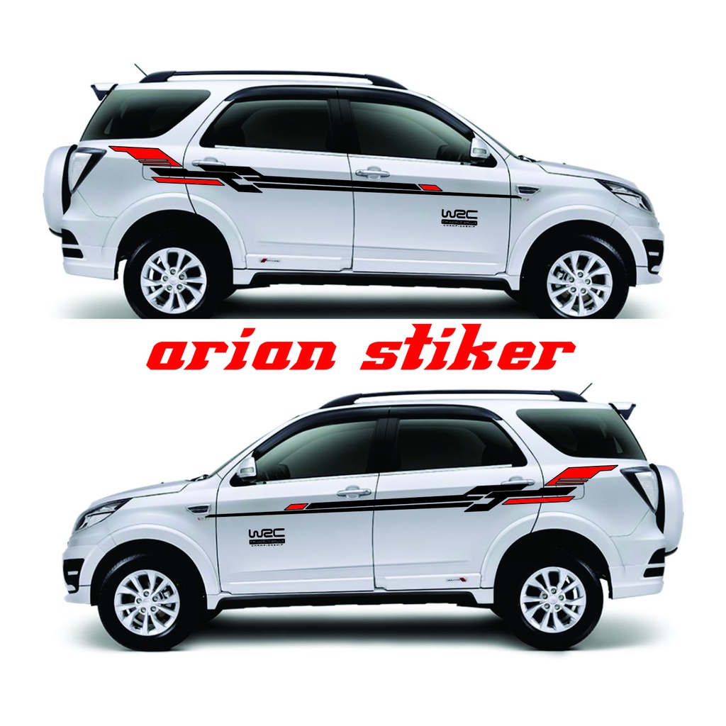 Stiker Mobil Terios Rush Stiker Striping WRC Stiker mobil Terios Rush Terlaris