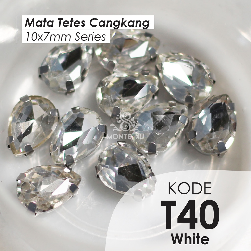 ECER PER 1 PCS Monte Manik Mote Beads Borci Payet Mata Tetes Cangkang Mata Kristal Kecil Besar Murah
