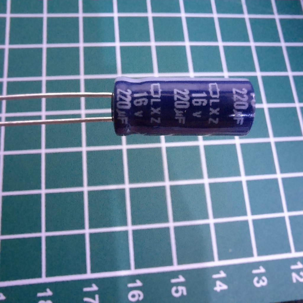 [PAS-9032] CAPACITOR ELECTROLYTIC ELCO KAPASITOR ELEKTROLIT ELKO 220UF 220UF/16V